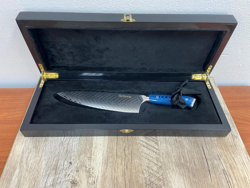 Blue shark with wooden box
